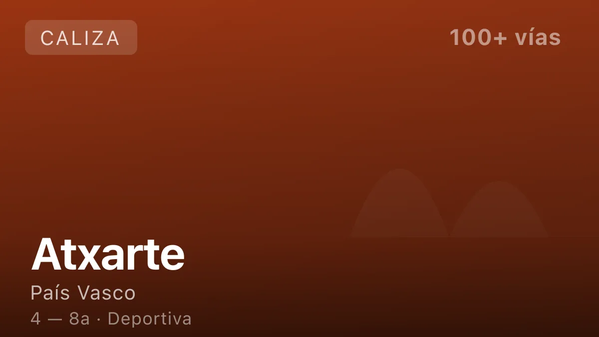 Escalada en Atxarte