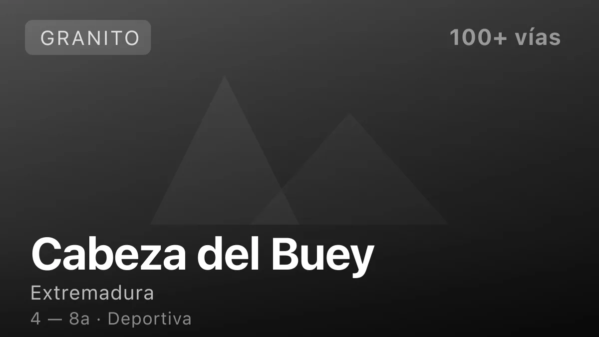 Escalada en Cabeza del Buey