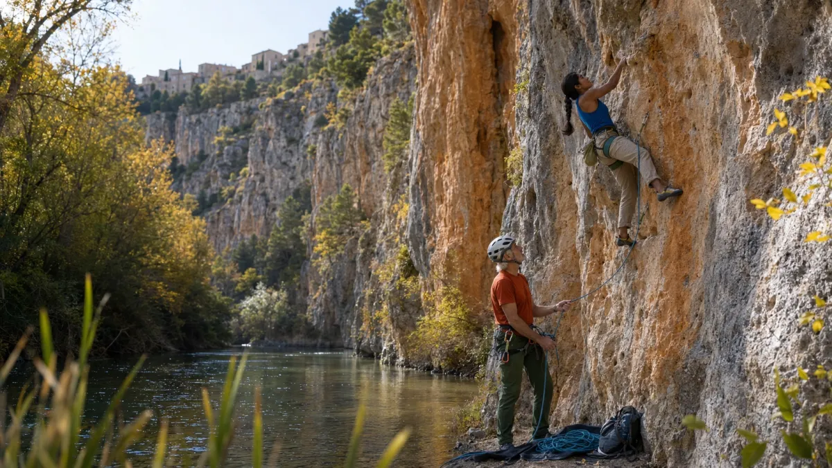 Escalada en Canón do Sil