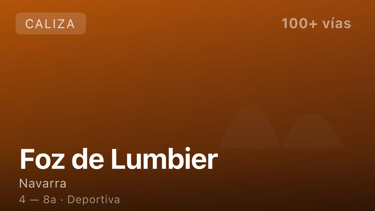 Escalada en Foz de Lumbier