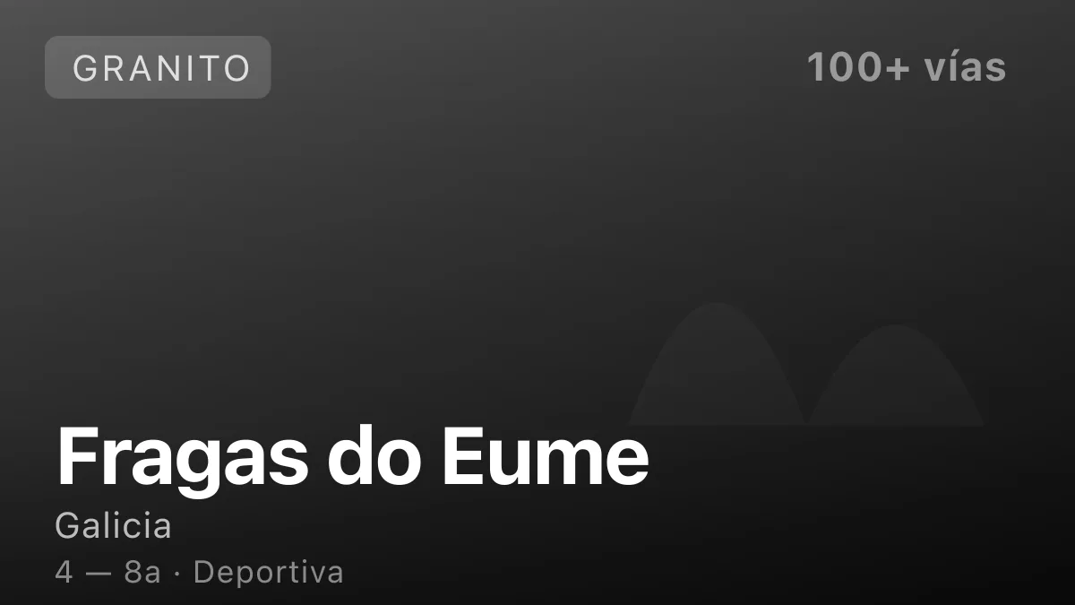 Escalada en Fragas do Eume