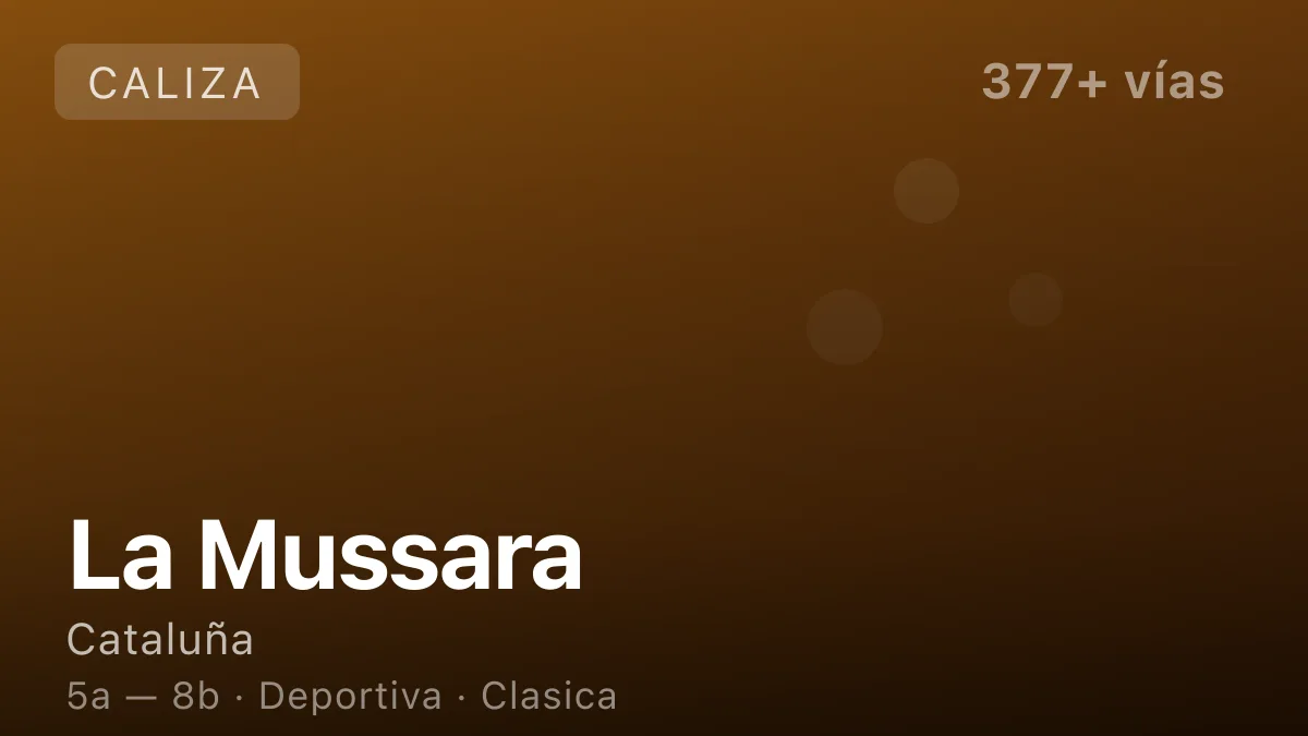 Escalada en La Mussara