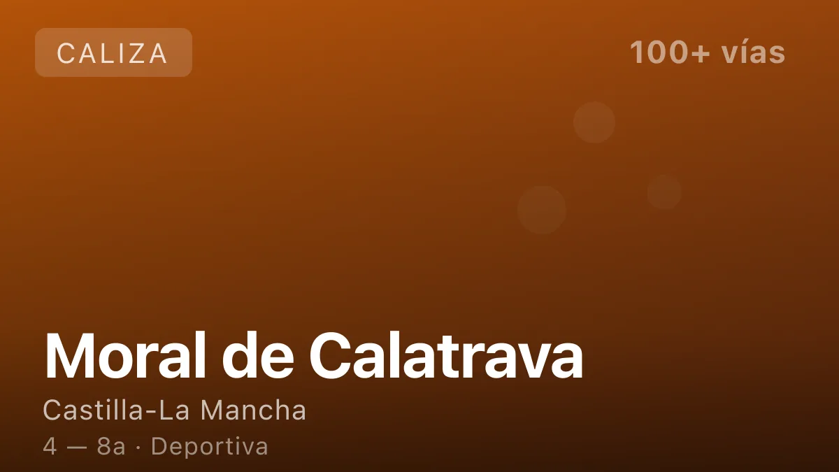 Escalada en Moral de Calatrava