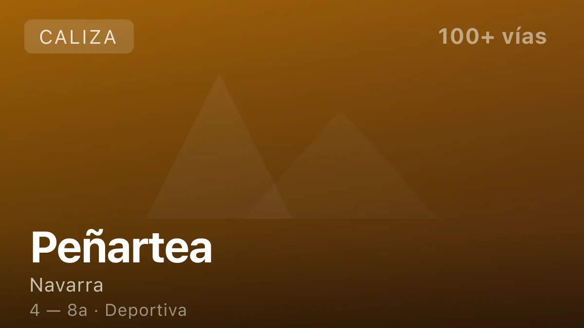 Escalada en Peñartea