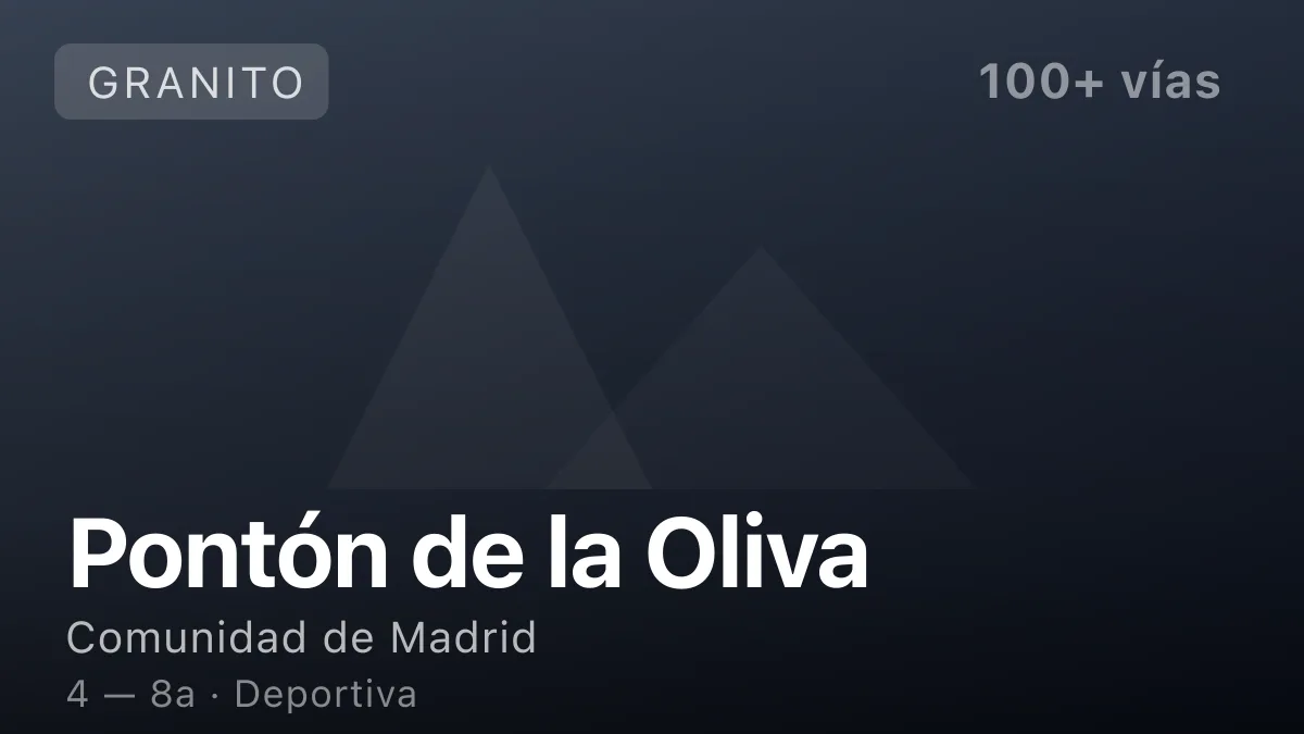 Escalada en Pontón de la Oliva