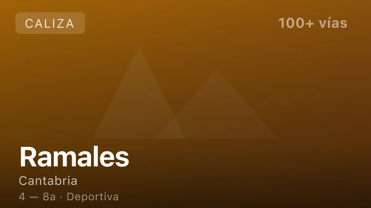 Escalada en Ramales