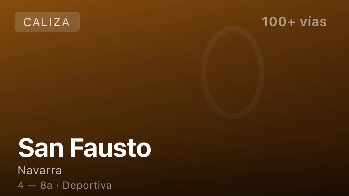 Escalada en San Fausto