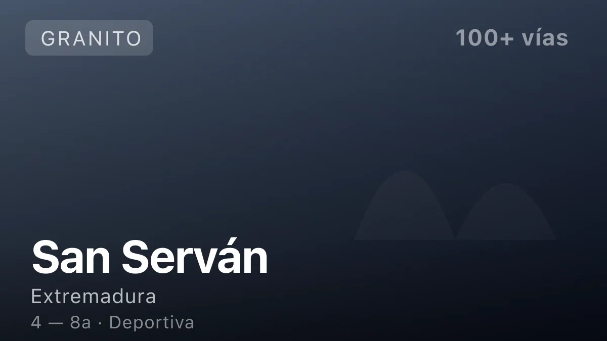 Escalada en San Serván