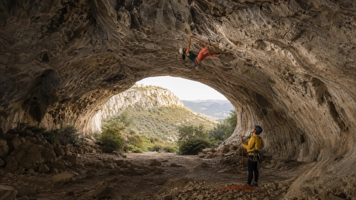 Escalada en Santa Linya